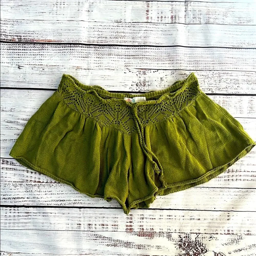 Free People Lily Fauxchet Sweater Shorts size Large